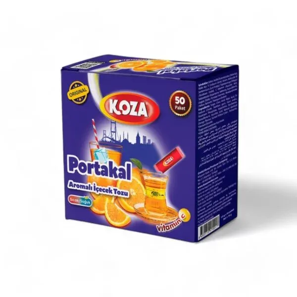 Portakal Aromalı İçecek Tozu 50 Adet – Koza