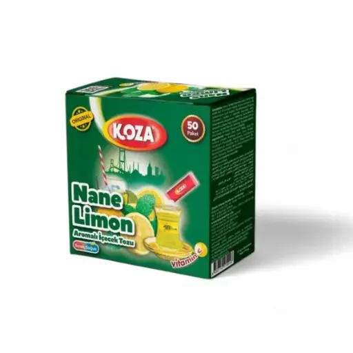 Nane ve Limon Aromalı İçecek Tozu 50 Paket – Koza