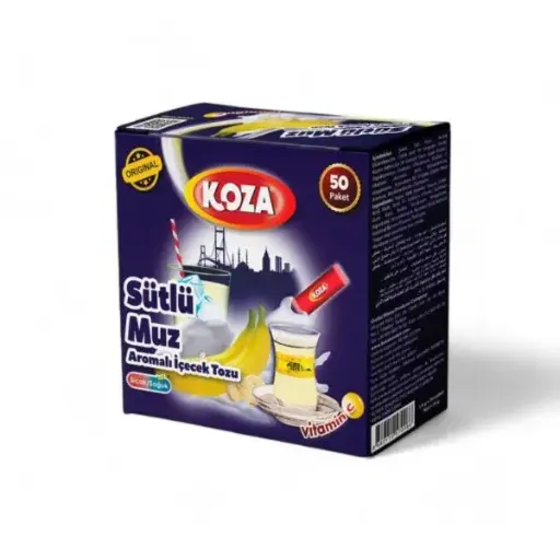 Sütlü Muz Aromalı İçecek Tozu 50 Paket – Koza